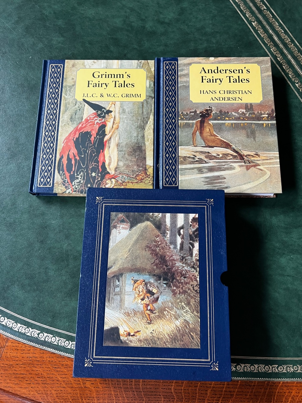 Collectible Set 2 Hardcover Books Andersen's Fairy Tales & Grimm's Fairy Tales